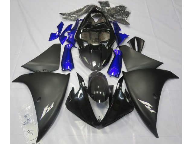 2009-2011 Matte Black & Blue R1 Motorcycle Fairings
