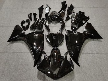2009-2011 Plain Gloss Black R1 Motorcycle Fairings