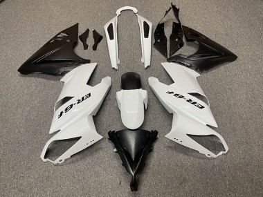 2009-2011 White Black Logo Ninja 650R Motorcycle Fairings