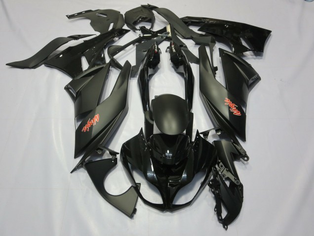 2009-2012 Black ZX6R Motorcycle Fairings