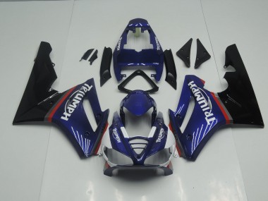 2009-2012 Blue and Red Gloss Daytona 675 Motorcycle Fairings