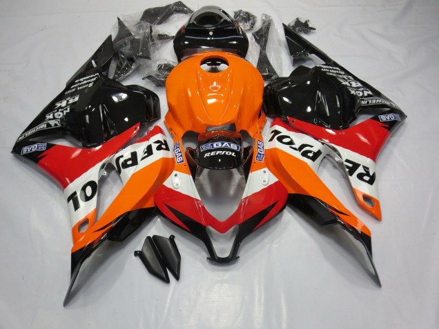 2009-2012 Classic Repsol Style CBR600RR Motorcycle Fairings