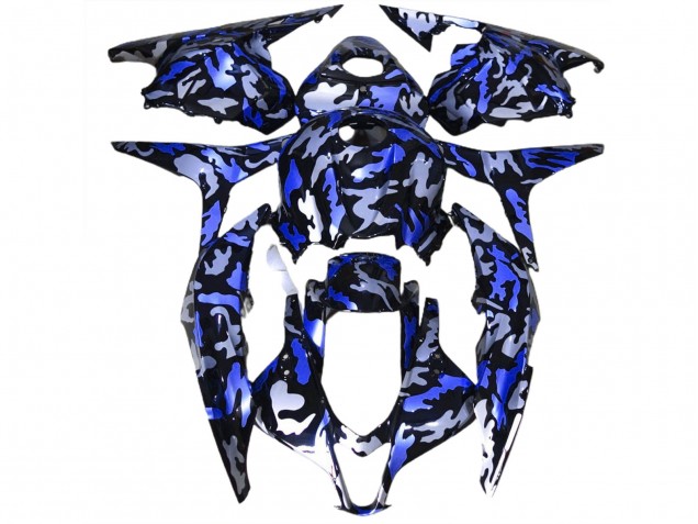 2009-2012 Dark Blue Snow Camo CBR600RR Motorcycle Fairings
