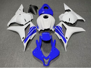 2009-2012 Dark Blue and White Side Stripe CBR600RR Motorcycle Fairings