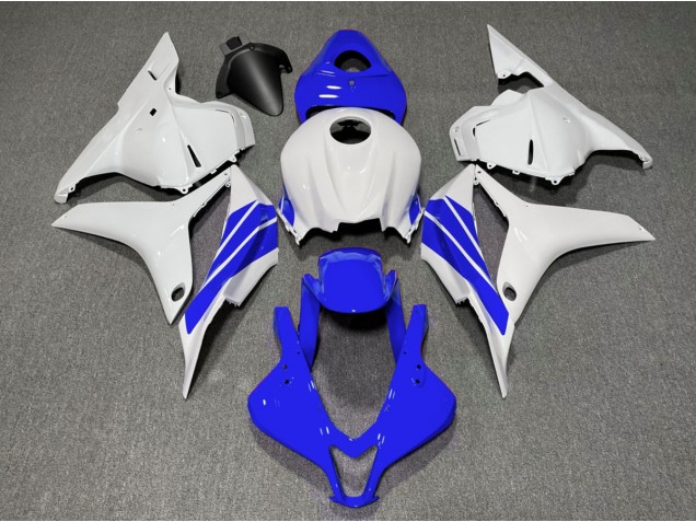 2009-2012 Dark Blue and White Side Stripe CBR600RR Motorcycle Fairings