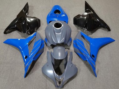 2009-2012 Double Blue on Grey CBR600RR Motorcycle Fairings