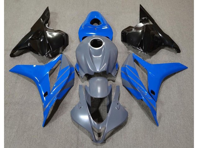 2009-2012 Double Blue on Grey CBR600RR Motorcycle Fairings
