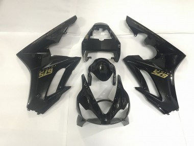 2009-2012 Gloss Black & Gold Daytona 675 Motorcycle Fairings