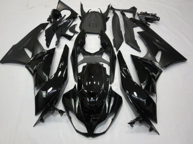 2009-2012 Gloss Black Matte ZX6R Motorcycle Fairings
