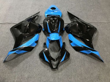 2009-2012 Gloss Black & Sky Blue CBR600RR Motorcycle Fairings
