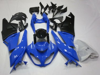 2009-2012 Gloss Blue & Black ZX6R Motorcycle Fairings