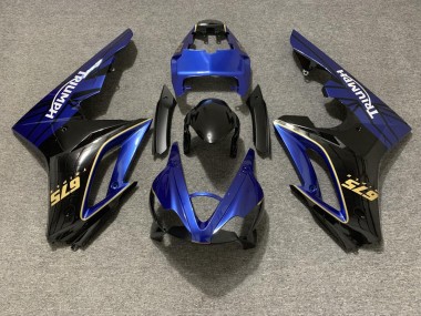 2009-2012 Gloss Blue and Black Daytona 675 Motorcycle Fairings