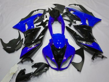 2009-2012 Gloss Blue and Black ZX6R Motorcycle Fairings