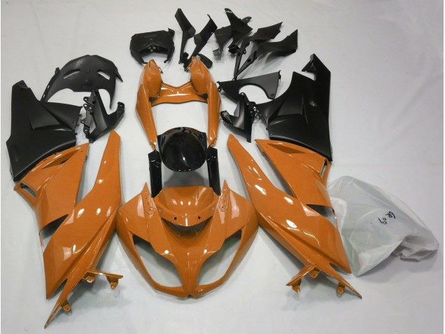 2009-2012 Gloss Orange & Black ZX6R Motorcycle Fairings
