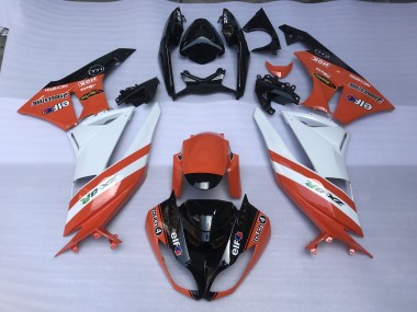 2009-2012 Gloss Orange & Logos ZX6R Motorcycle Fairings