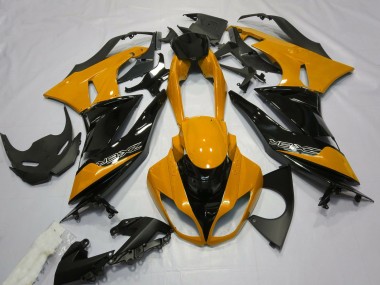 2009-2012 Gloss Orange and Black ZX6R Motorcycle Fairings