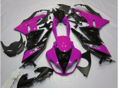 2009-2012 Gloss Pink and Black ZX6R Motorcycle Fairings