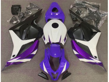 2009-2012 Gloss Purple White and Violet CBR600RR Motorcycle Fairings