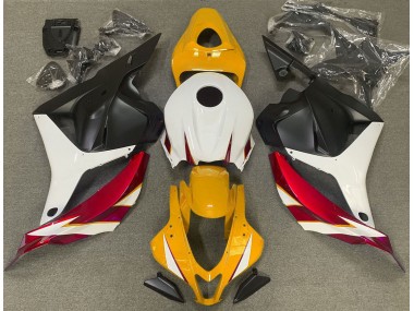 2009-2012 Gloss Red White and Yellow CBR600RR Motorcycle Fairings