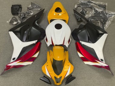 2009-2012 Gloss Red White and Yellow CBR600RR Motorcycle Fairings