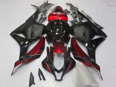 2009-2012 Gloss Red and Black CBR600RR Motorcycle Fairings