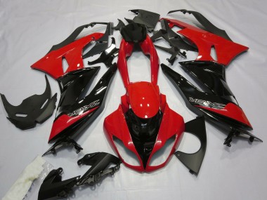 2009-2012 Gloss Red and Black ZX6R Motorcycle Fairings