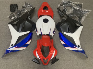 2009-2012 Gloss Red blue and White CBR600RR Motorcycle Fairings