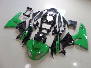 2009-2012 Green Black Ninja ZX6R Motorcycle Fairings