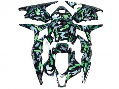 2009-2012 Green Snow Camo CBR600RR Motorcycle Fairings