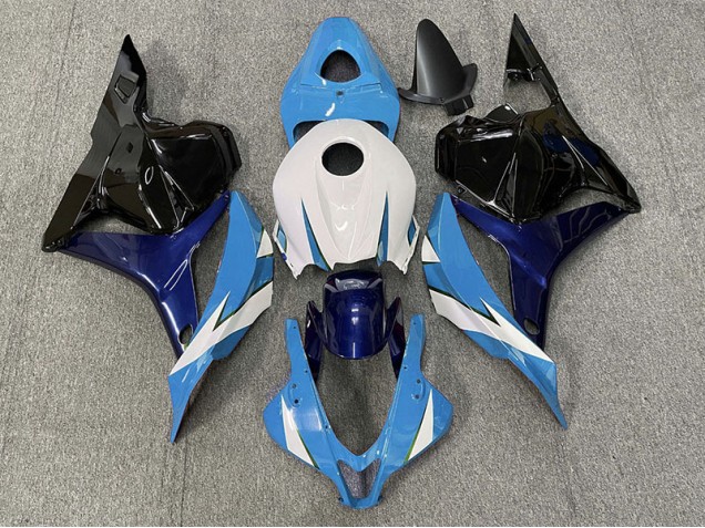 2009-2012 Light Blue and White CBR600RR Motorcycle Fairings