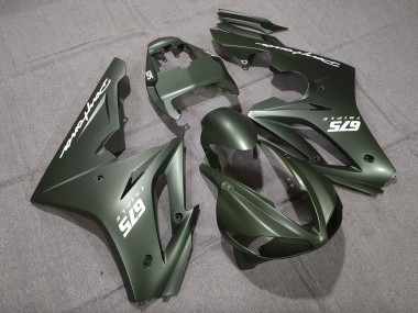 2009-2012 Matte Green White Daytona 675 Motorcycle Fairings