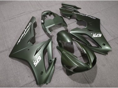 2009-2012 Matte Green White Daytona 675 Motorcycle Fairings