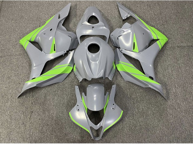 2009-2012 Nardo Grey and Green CBR600RR Motorcycle Fairings