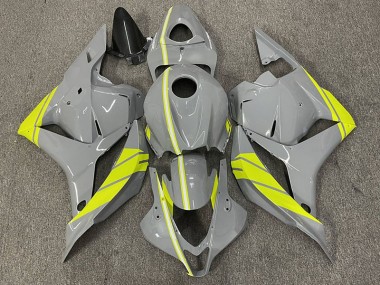 2009-2012 Nardo Grey and High Viz Yellow CBR600RR Motorcycle Fairings