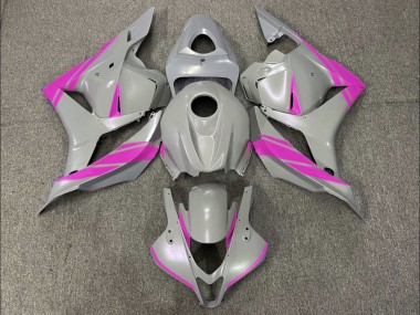 2009-2012 Nardo Grey and Pink CBR600RR Motorcycle Fairings
