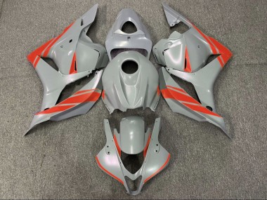 2009-2012 Nardo Grey and Red CBR600RR Motorcycle Fairings