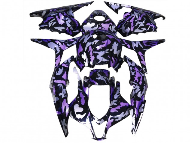 2009-2012 Purple Snow Camo CBR600RR Motorcycle Fairings