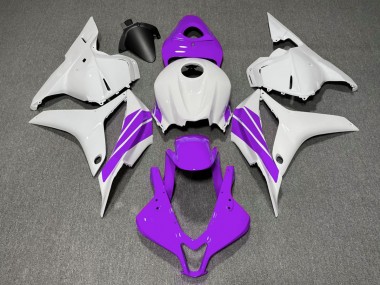 2009-2012 Purple and White Side Stripe CBR600RR Motorcycle Fairings