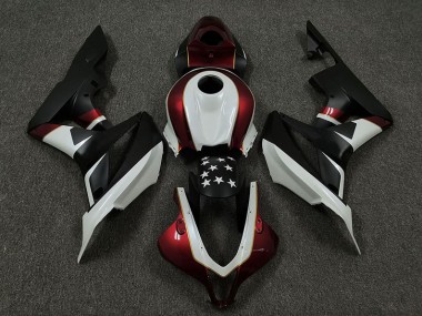 2009-2012 Racing Red and Black CBR600RR Motorcycle Fairings