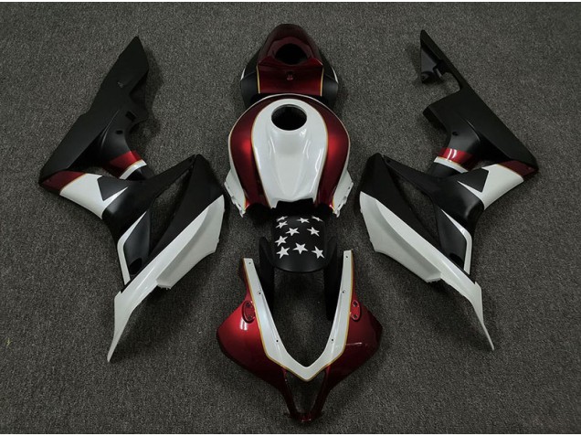 2009-2012 Racing Red and Black CBR600RR Motorcycle Fairings