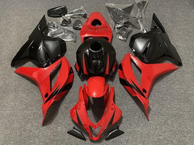 2009-2012 Red and Matte Black CBR600RR Motorcycle Fairings
