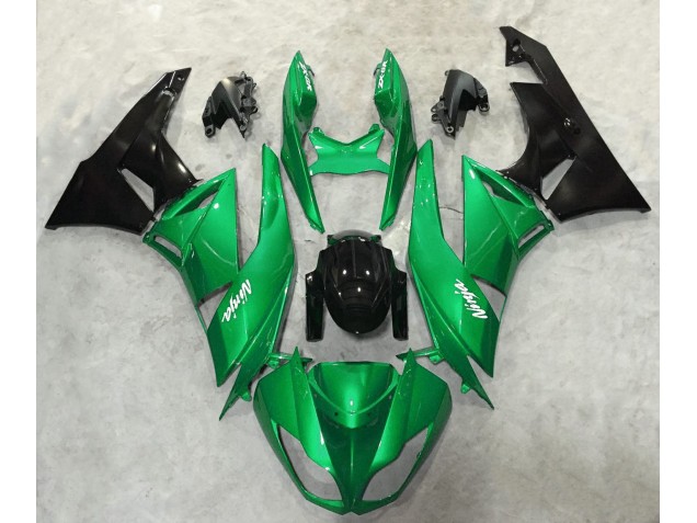 2009-2012 Vibrant Green Gloss ZX6R Motorcycle Fairings