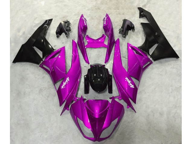 2009-2012 Vibrant Pink Gloss ZX6R Motorcycle Fairings