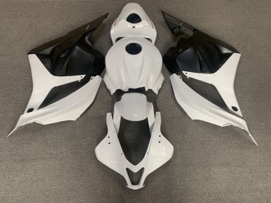 2009-2012 White and Black CBR600RR Motorcycle Fairings
