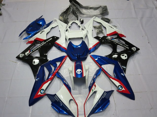 2009-2014 Alien Blue and White S1000RR Motorcycle Fairings