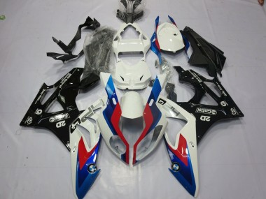 2009-2014 Alien Blue and White S1000RR Motorcycle Fairings