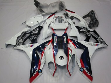 2009-2014 Alien Blue and White S1000RR Motorcycle Fairings