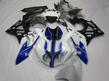 2009-2014 Alien Blue and White S1000RR Motorcycle Fairings