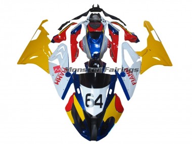 2009-2014 Alien Blue and White S1000RR Motorcycle Fairings