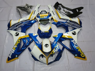 2009-2014 Alien Blue and White S1000RR Motorcycle Fairings